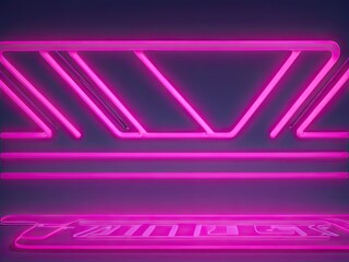 Realistic neon light background in free vector forma
