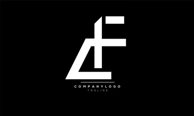 Alphabet letters Initials Monogram logo CF, CF INITIAL, CF letter