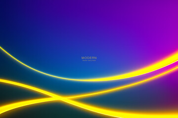 Modern colorful abstract yellow blue background with wave lines. vector illustration design. for presentation background, brochure, card, flyer, brochure, banner, poster.