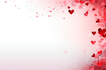 Fototapeta na wymiar Herzlicher Valentinstag - Ein liebevolles Bild, das die Romantik und Zuneigung des Valentinstags mit einem kreativen Herzrahmen in den Mittelpunkt stellt