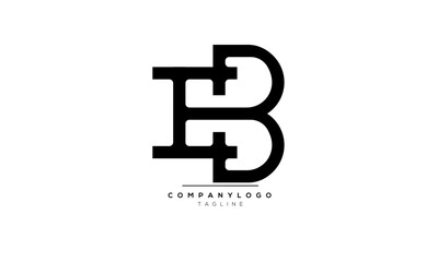 Alphabet letters Initials Monogram logo EB, EB INITIAL, EB letter