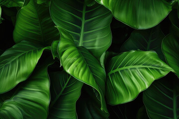 plant leafs, green and ecology concept