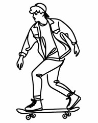 man on a skateboard
