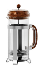 Fench press isolated on transparent background. Transparent background. 3D illustration