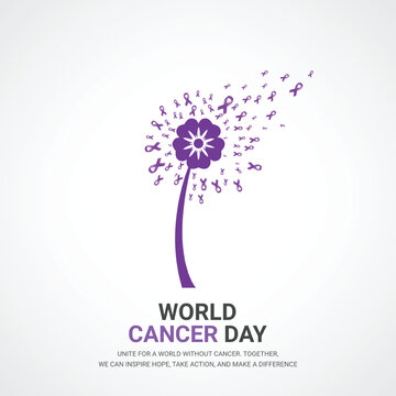 World cancer day creative design for social media post