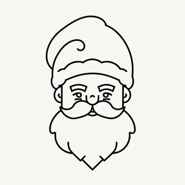 recommend clip art: person with a beard, face of a person, santa claus cartoon, Santa Claus cartoon, Santa Claus, Santa Claus outline artwork, vector illustration, Santa Claus logo, Santa Claus stroke lines 