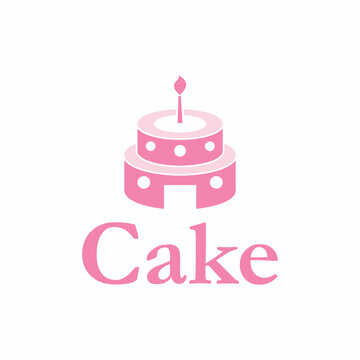 cake bakery store logo design vector