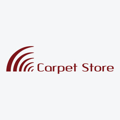 carpet store and carpet cleaning services logo design vector