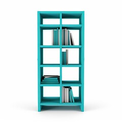 Bookshelf cyan