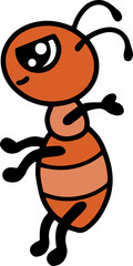 Line art ant
