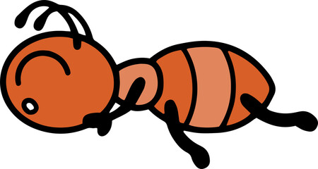 Line art ant