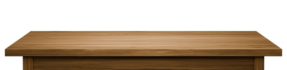 Wooden Table Template, Mock-up for Product Display. 3D Illustration