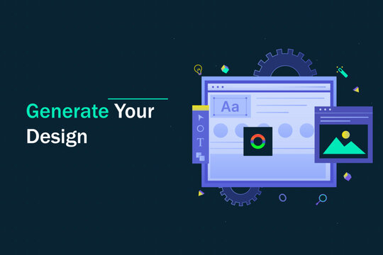 Graphics Design Vector concept for Landing Page template. Use for Website, Web design, Designing, Graphic design, Ai Generate Image, Hero Image. Ui and Ux Design, Web Development Template.