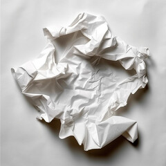 piece of torn wrinkled note paper Generative ai