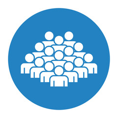 Symbol, ikona ludzi. Plik wektorowy.