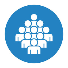 Symbol, ikona ludzi. Plik wektorowy.