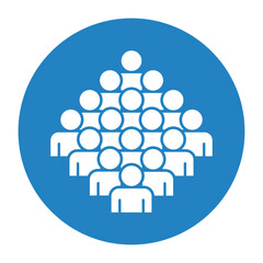 Symbol, ikona ludzi. Plik wektorowy.