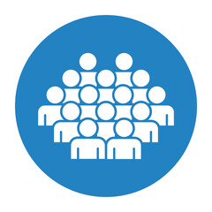 Symbol, ikona ludzi. Plik wektorowy.