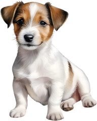 a cute Jack Russell Terrier. 