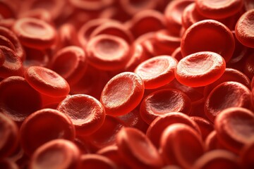 Close-up red blood cells - obrazy, fototapety, plakaty