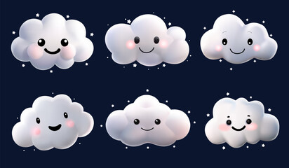 Cute 3d clouds