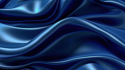 silk fabric background textures of Navy blue glossy surface