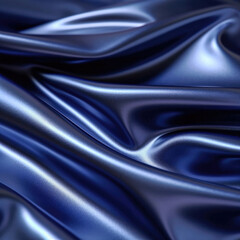 silk background textures of Navy blue glossy surface