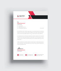 Modern Letterhead Design Abstract Business Letterhead Design Template