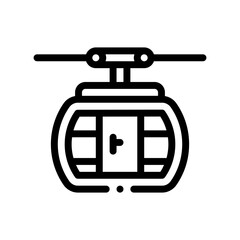 cable car line icon