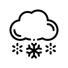 snowy line icon