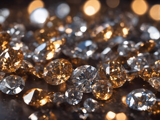 Pile of diamonds 