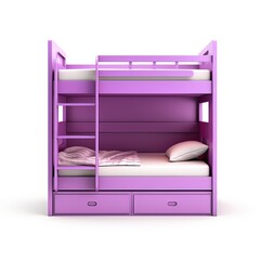 Bunk bed purple