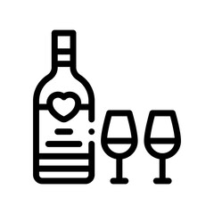 wine line icon