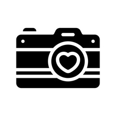 photo camera glyph icon