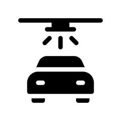 car wash glyph icon