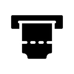 ticket machine glyph icon