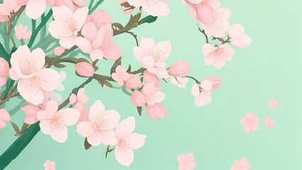 Mint Green to Cherry Blossom Pink