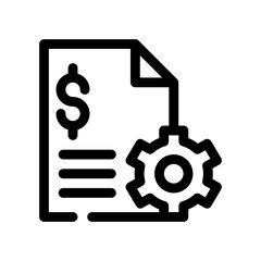 expenses line icon