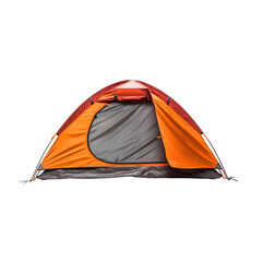 Orange camping tent