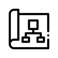 blueprint line icon