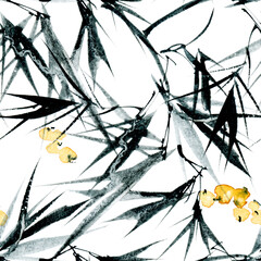 Tree leaves pattern