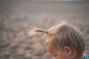 The first ponytail of a baby's baby