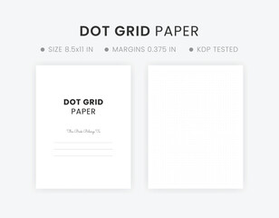 Dot Grid Paper Printable Template with 15 Pixels Gap