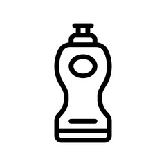 water bottle line icon