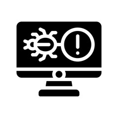 malware glyph icon