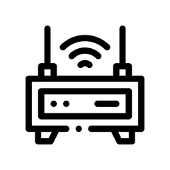 Fototapeta premium router line icon