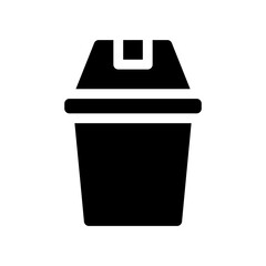 trash can glyph icon