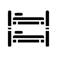 bunk bed glyph icon