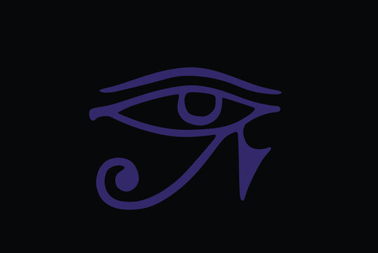 Gothic Sexuality Pride Flag vector illustration isolated. People interested in Gothic sex scene to identify each other easily. Egypt Eye of Horus symbol, representing funereal, night, dark sensuality.