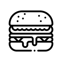 burger line icon